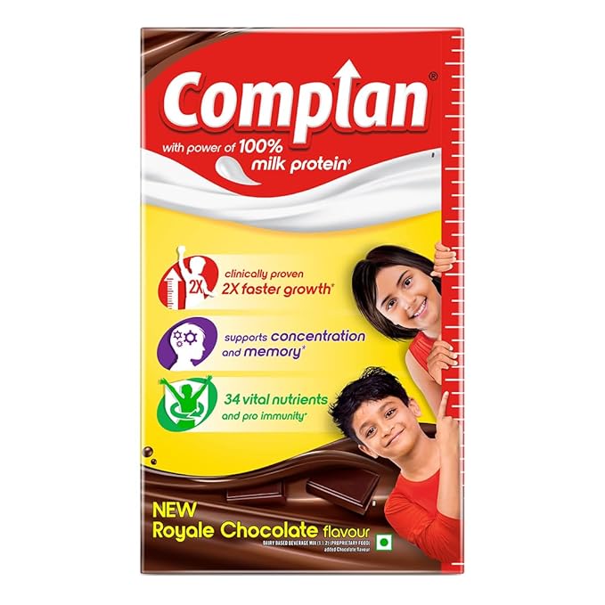Complan Nutrition Drink Powder for Children, Royale Chocolate Flavour, 1 kg Carton | Nutrition drink for kids with protein & 34 vital nutrients