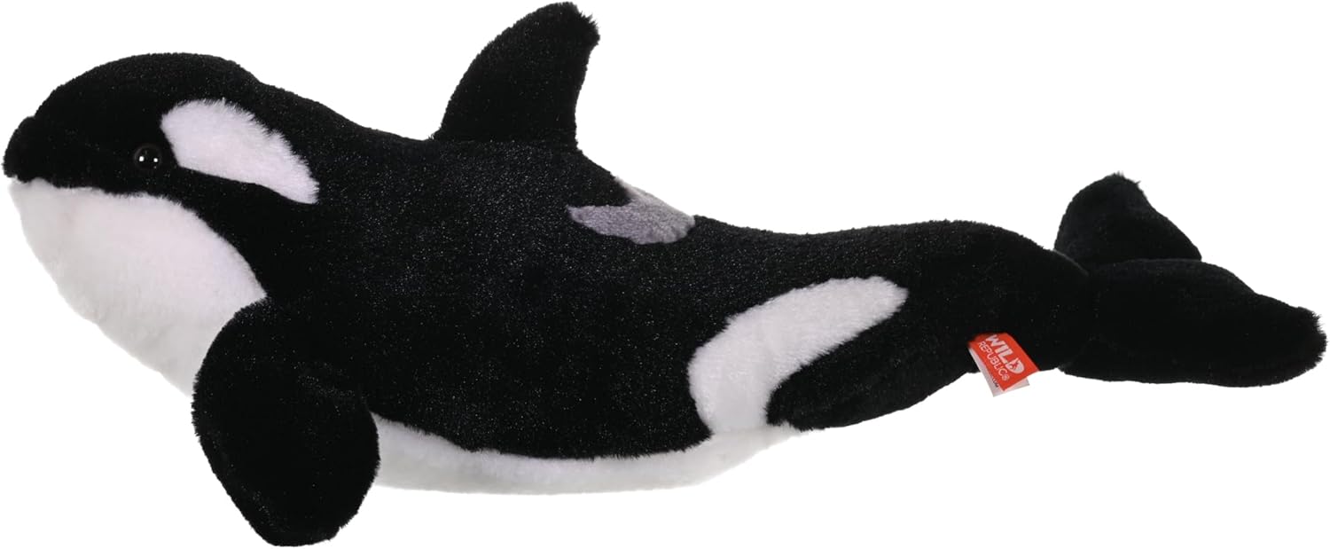 Wild Republic Orca Plush, Stuffed Animal, Plush Toy, Gifts for Kids, Cuddlekins, 20 inches