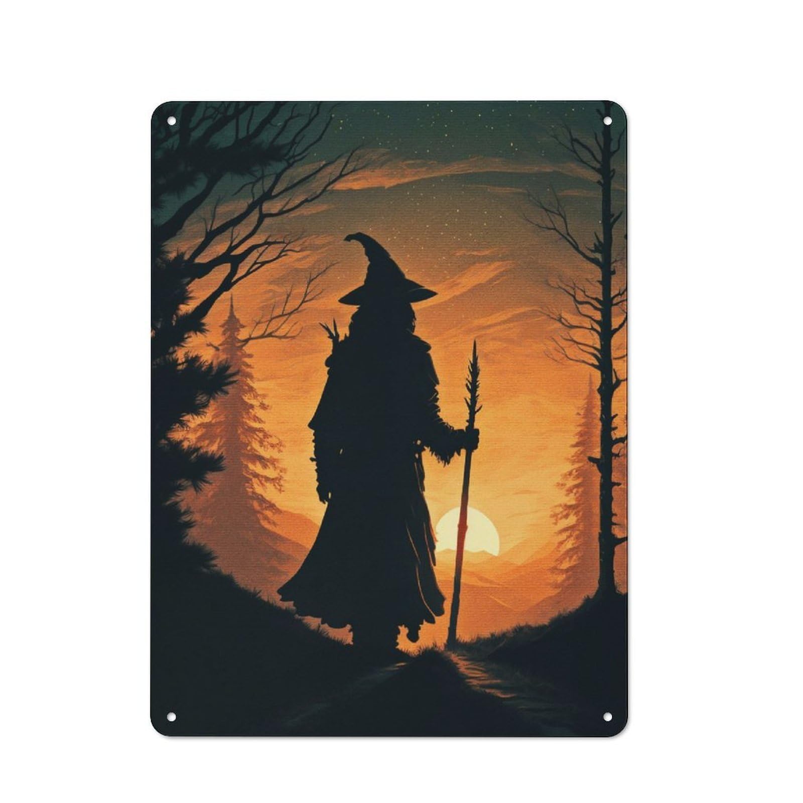 Junmoney Mystic Journey Vintage-Inspired Tin Sign 40X30cm For Garage Or Workshop, For Vintage Wall Decor Fans, For Metal Sign Collectors