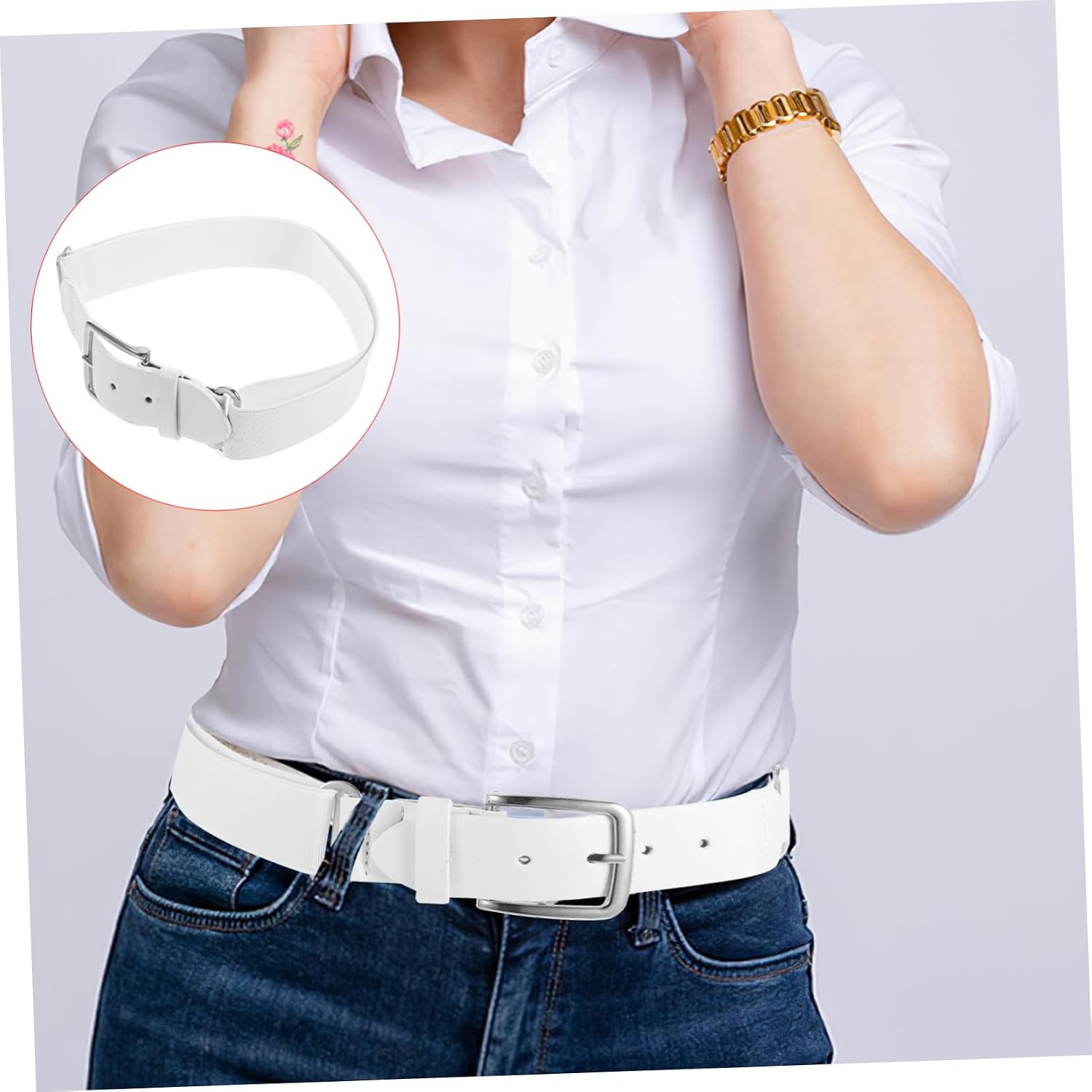 Mikikit Youth Baseball Belt Adjustable Elastic Softballs Belt for Boys and Style for Athletes Comfortable Fit for Outdoor Sports and Daily Wear