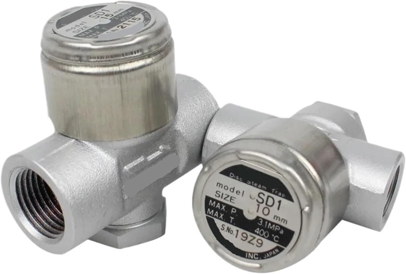1PCS Steam Trap SD1 Thermodynamic Disc Trap Screwed Stainless Steel 3.1MPa DN8, DN10, DN15(DN8)