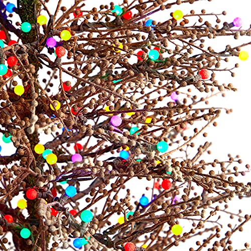 Nearly Natural T3258 7Ft. Frosted Berry Twig Artificial Christmas Tree thumb #3