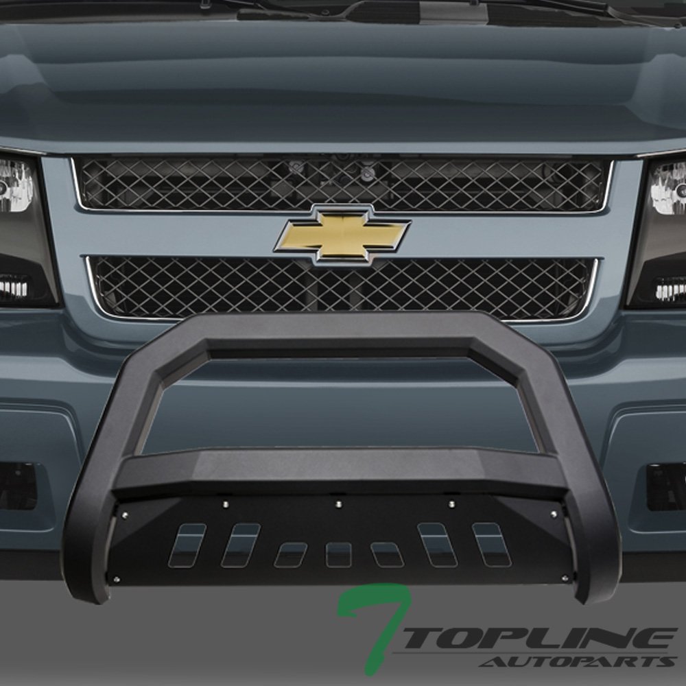 TLAPS Matte Black AVT Style Bull Bar Brush Push Front Bumper Grill