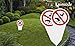 2st XXL Steckschild kein Hundeklo 30x15cm 2,7mm starkes PVC Schild Hinweisschild Verbot schild hunde kacken verboten, Wetterfest mit Erdspieß