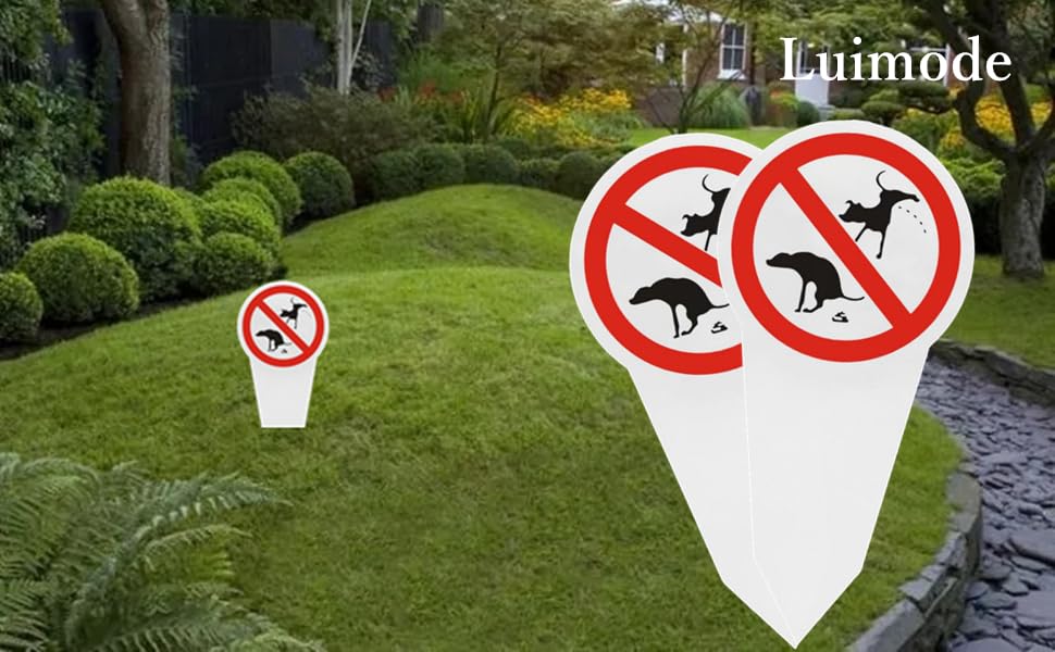 2st XXL Steckschild kein Hundeklo 30x15cm 2,7mm starkes PVC Schild Hinweisschild Verbot schild hunde kacken verboten, Wetterfest mit Erdspieß