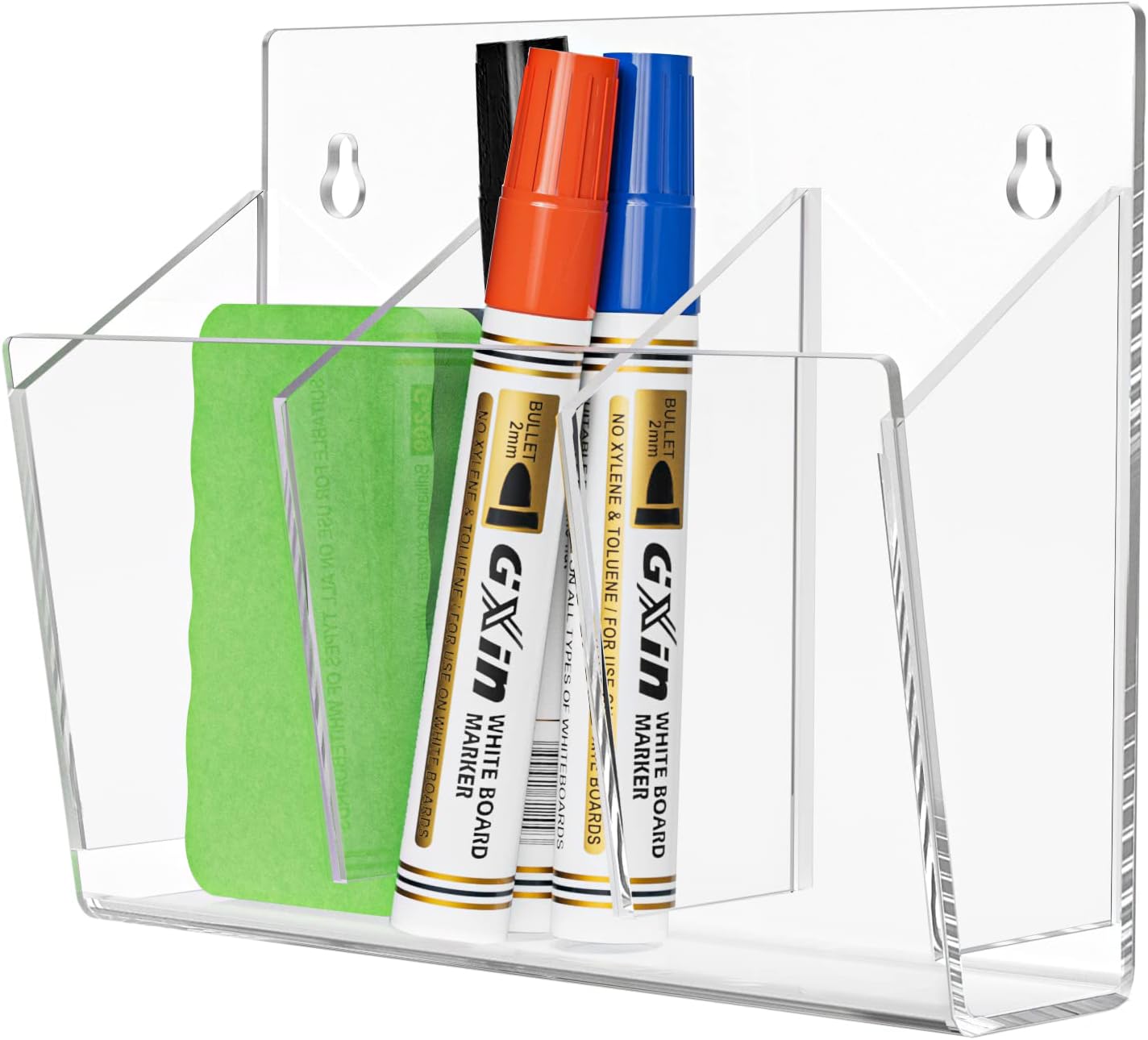 MaxGear Wall Mounted Marker Organizer 3 Compartments Dry