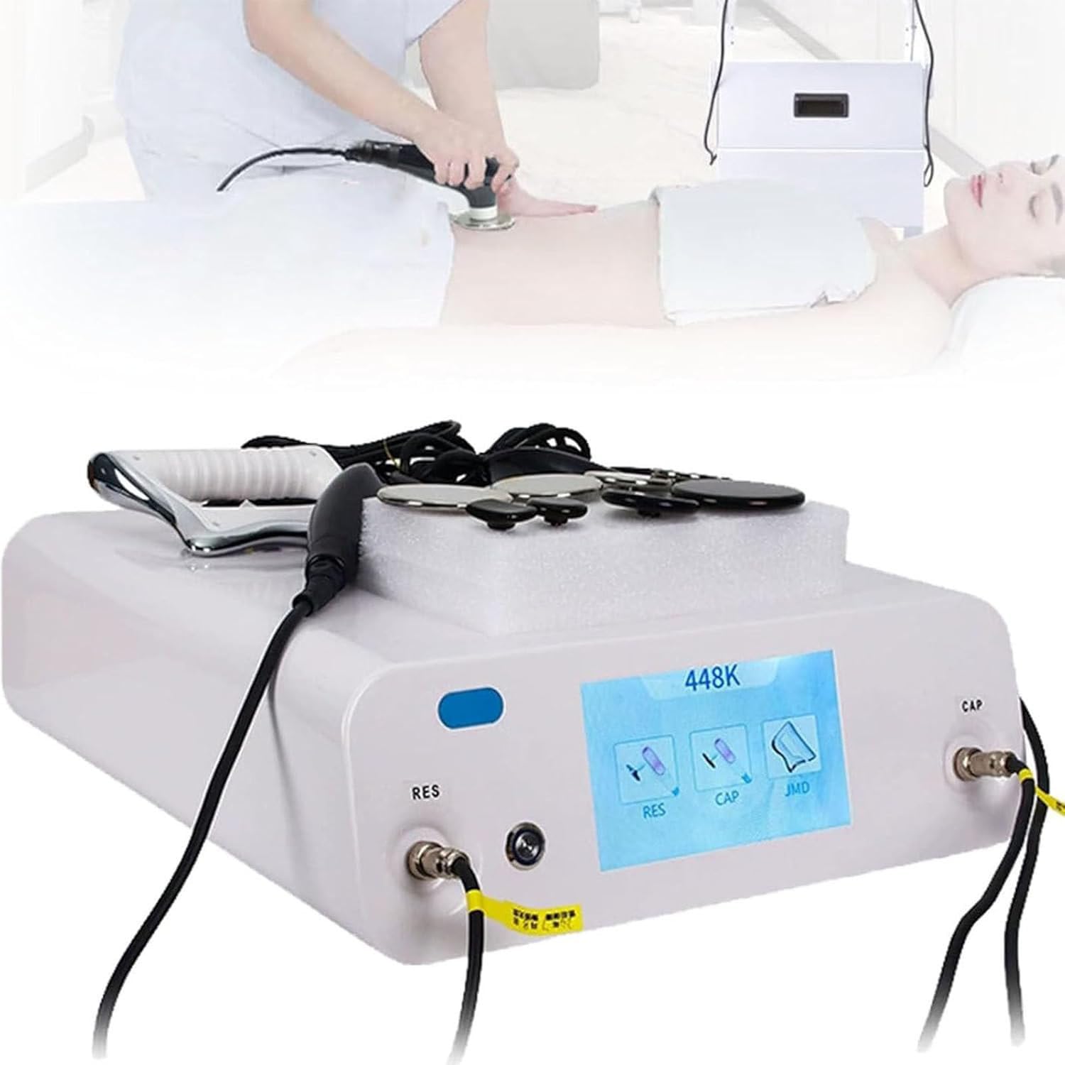 Sprzęt do fizjoterapii Tecar Therapy SPA, urządzenie RET CET do łagodzenia bólu, urządzenie do modelowania sylwetki, lifting i ujędrnianie + modelowanie + opieka zdrowotna