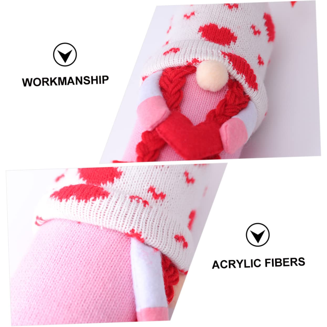 3 Ensembles Housses De Bouteilles De Vin Forme De GNOME Décoratives pour Saint Valentin Accessoires De Maison Fête 2 Pièces * 3