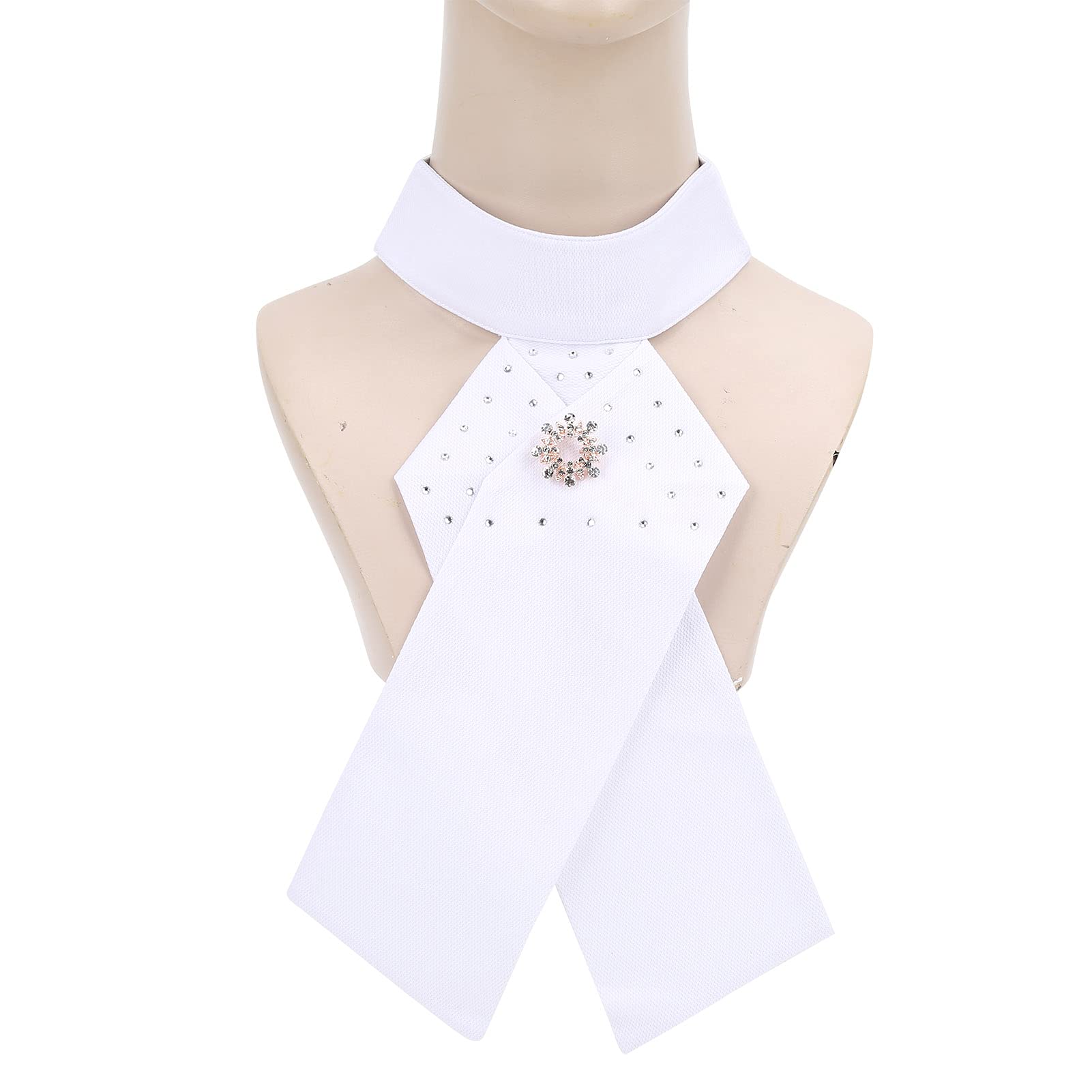 Gavigain Tie, Horse Riding Necktie, Horse Riding Stock Tie Soft Cotton Adult Necktie Collar for Equestrian Competition