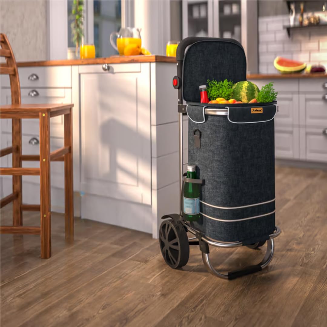 Trolley per la spesa Easy, 50 litri (nero)