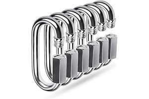 Quick Link Carabiner: Compact Locking Keychain Clip for Hiking, Gym, and More