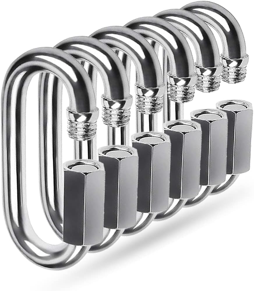 Quick Link, Ekunbuy 304 Stainless Steel Heavy Duty Clips Chain Connector Repair Link Buckle for Swing Outdoor Camping