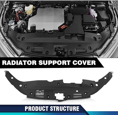 Miniatura 5 de PIT66 Cubierta de soporte de radiador compatible con Toyota Camry 2018-2021 5329506190
