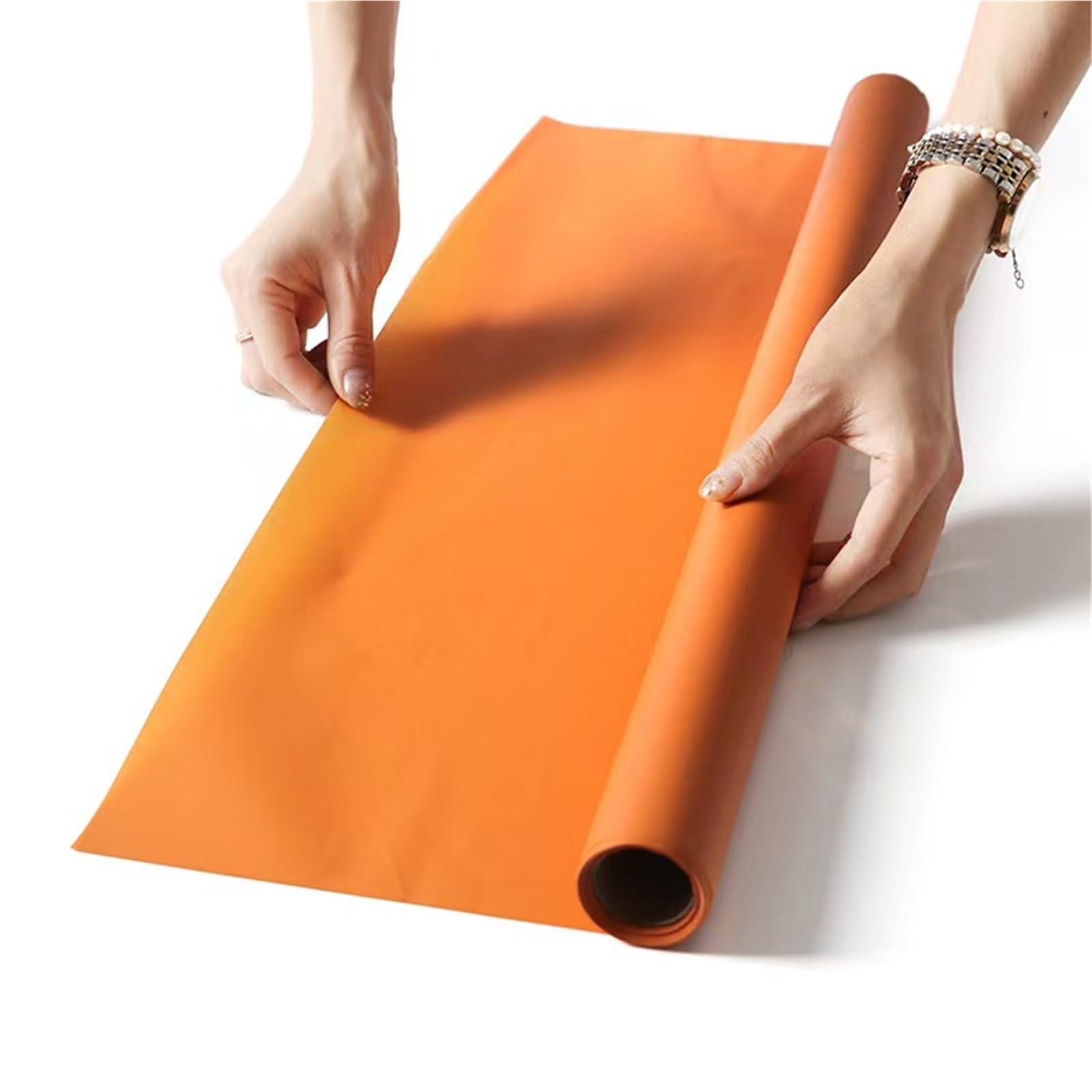 Papier do pakowania bukietów, Arkusze Tkaniny Opakowaniowej, 56 cm * 10 Metrów Rolka Jednolity Kolor Gładki Papier Florystyczny Matowy Koreańskie Materiały Do Pakowania Kwiatów