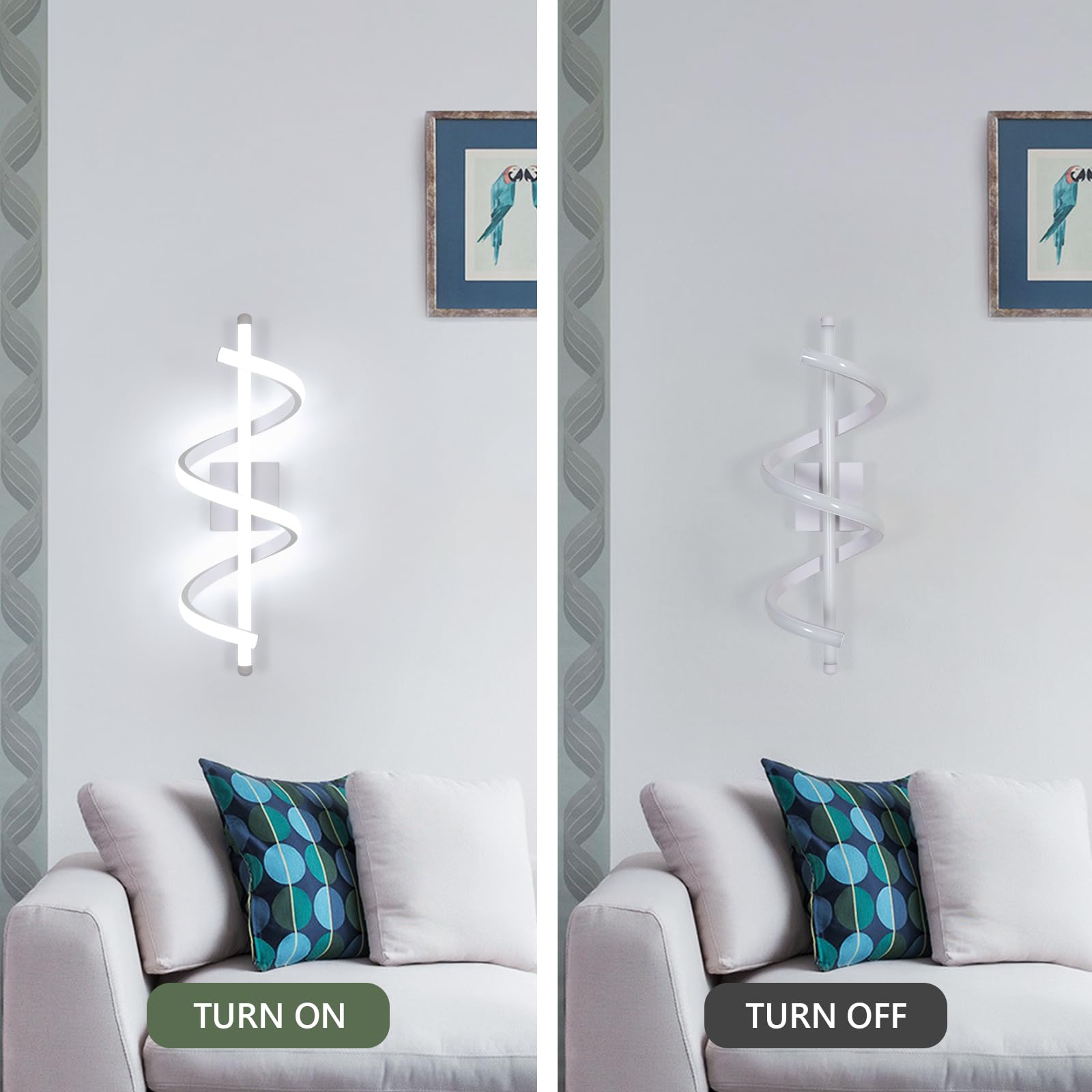 Comely Applique LED da Parete Interno, 26W 2925LM Moderno Lampada da Parete