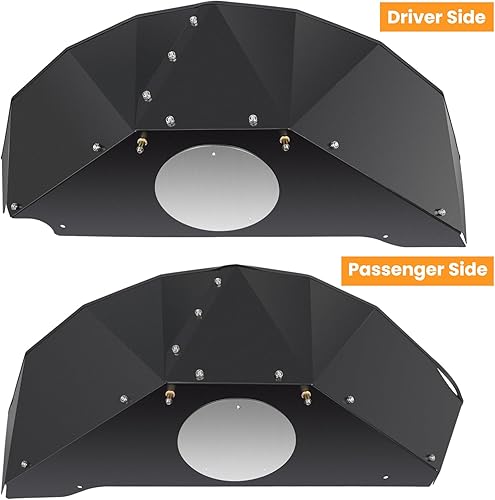 Miniatura 30 de Forros de guardabarros interiores delanteros para Jeep Wrangler JK JKU 4WD 2007-2018 Logotipo de la bandera de Estados Unidos resistente a