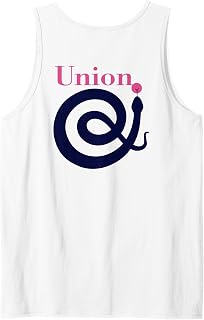 Union Snake Spiral At Symbol Clever Minimal Design - On Back Tank Top