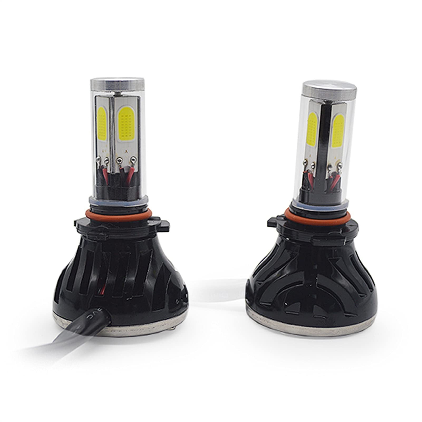 Żarówka ledowa Samochód LED Reflektory Auto Reflektory Reflektory Zestaw Żarówka Samochody Reflektorowe 4 Strony G5 H1 H3 H7 H111 9005 H4 COB060W 8000LM (Size : H8 H9 H11)