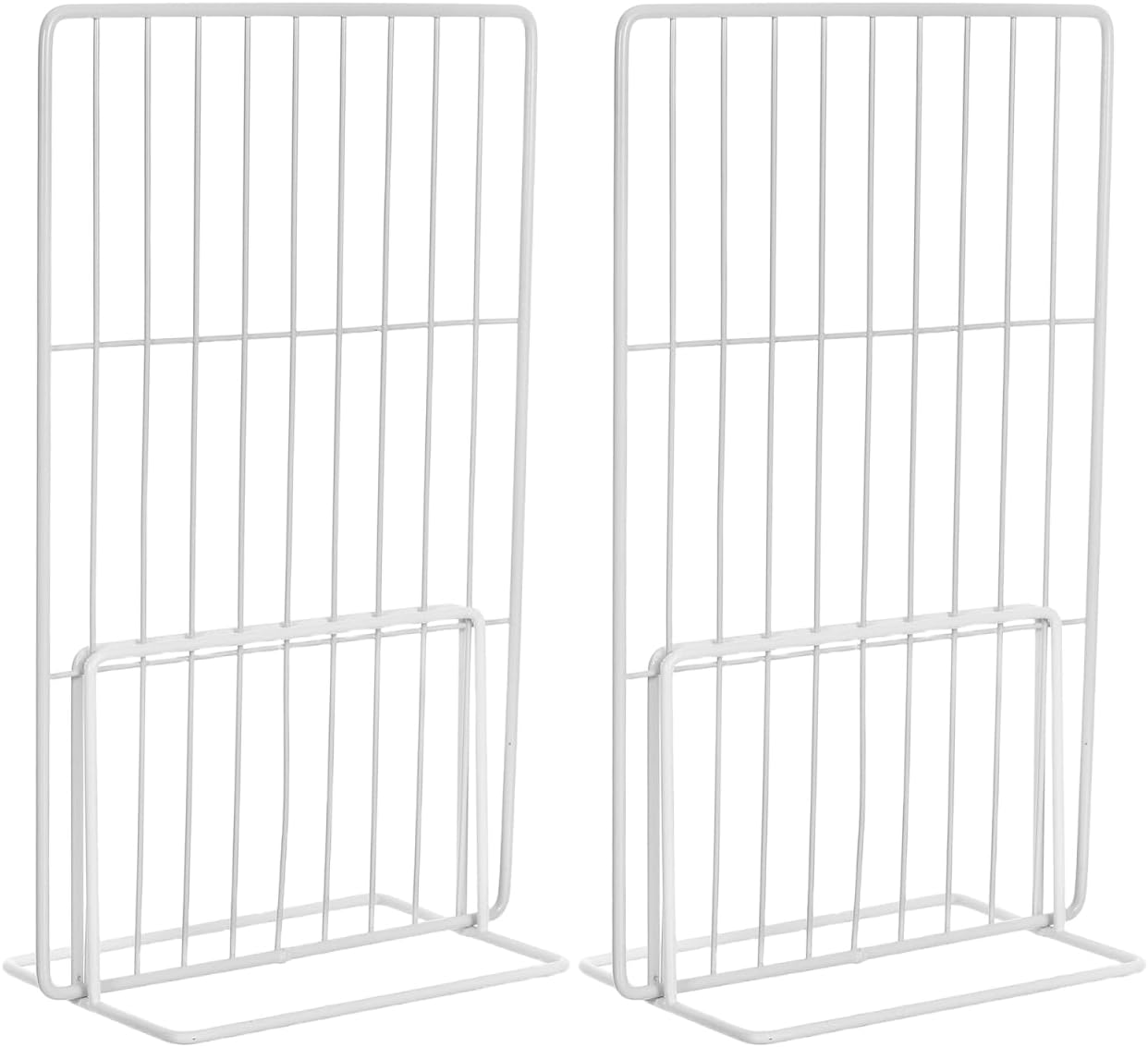 DOITOOL 2 Pcs Adjustable Freezer Divider for Deep Freezer, 12 Inch Height Wire Shelf Organizer, Metal Separator Partition Rack for Fridge Refrigerator Storage Sorting