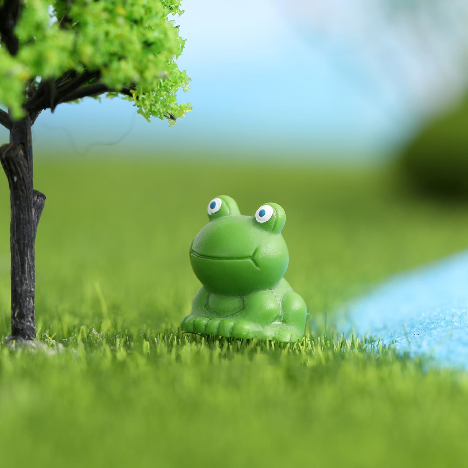 50 Stück Mini Harz Frösche - Niedliche Gartendeko Für Feengärten Und Landschaften
