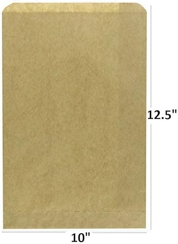 Miniatura 5 de N'ice Packaging 200 bolsas de papel plano de estraza buenas para dulces, galletas, regalo pequeño, manualidades, recuerdos de fiesta, sándwich o