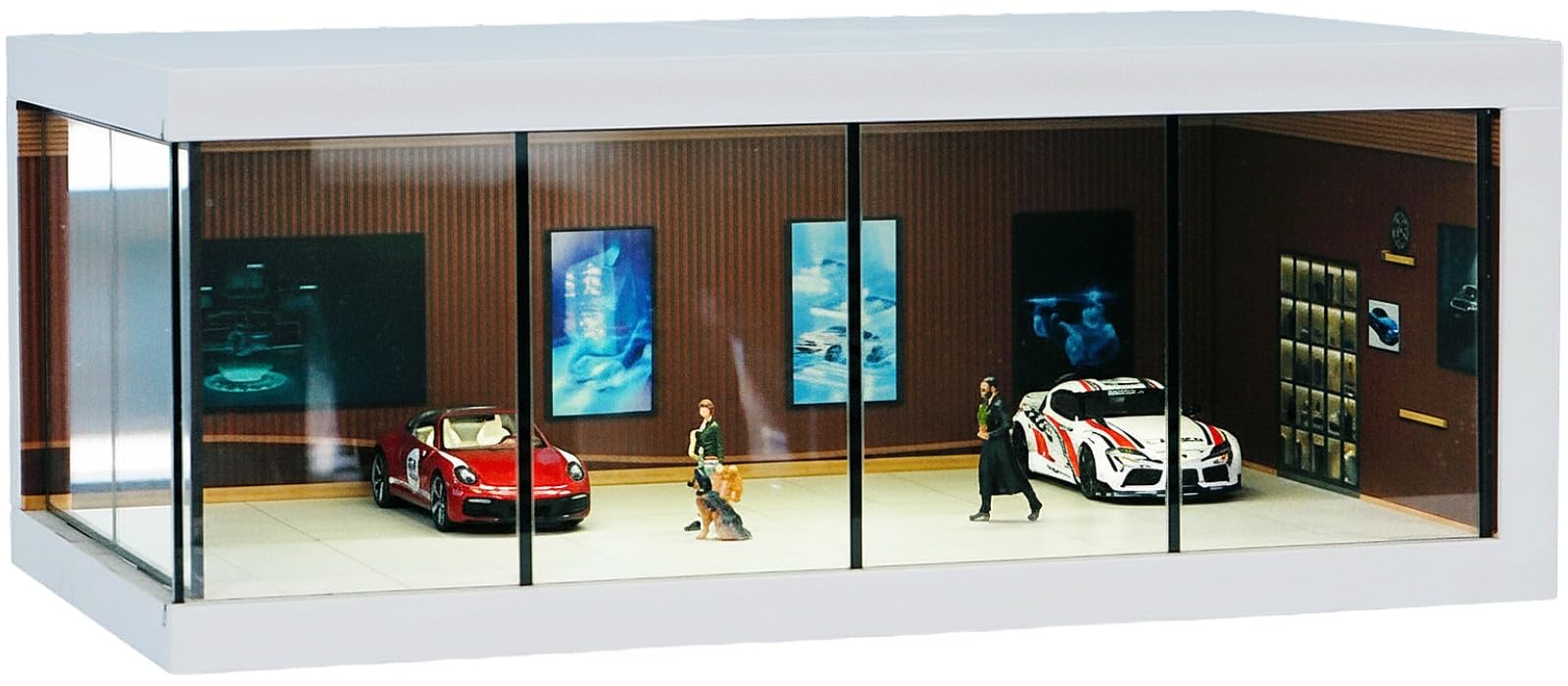 Amazon.co.jp: 天玉堂 1/64 ジオラマ ガレージ ミニカー用 駐車展示場