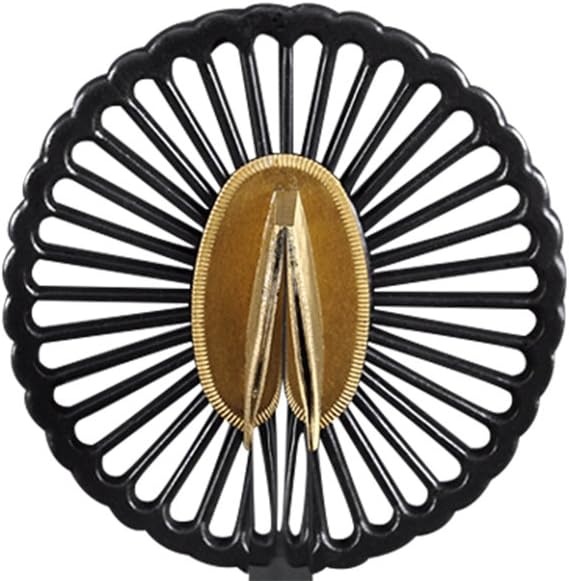 Handmade Sword - Fully Functional Japanese Samurai Katana Sword, 1045 Carbon Steel, Fully Hand Forged, Heat Tempered, Full Tang, Sharp, Empire Wheel Tsuba, Burgundy Snowflakes Scabbard