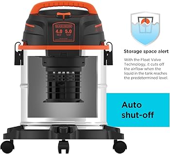 Amazon.com: BLACK+DECKER Shop Vacuum Wet and Dry, 5 Gallon 3-in-1