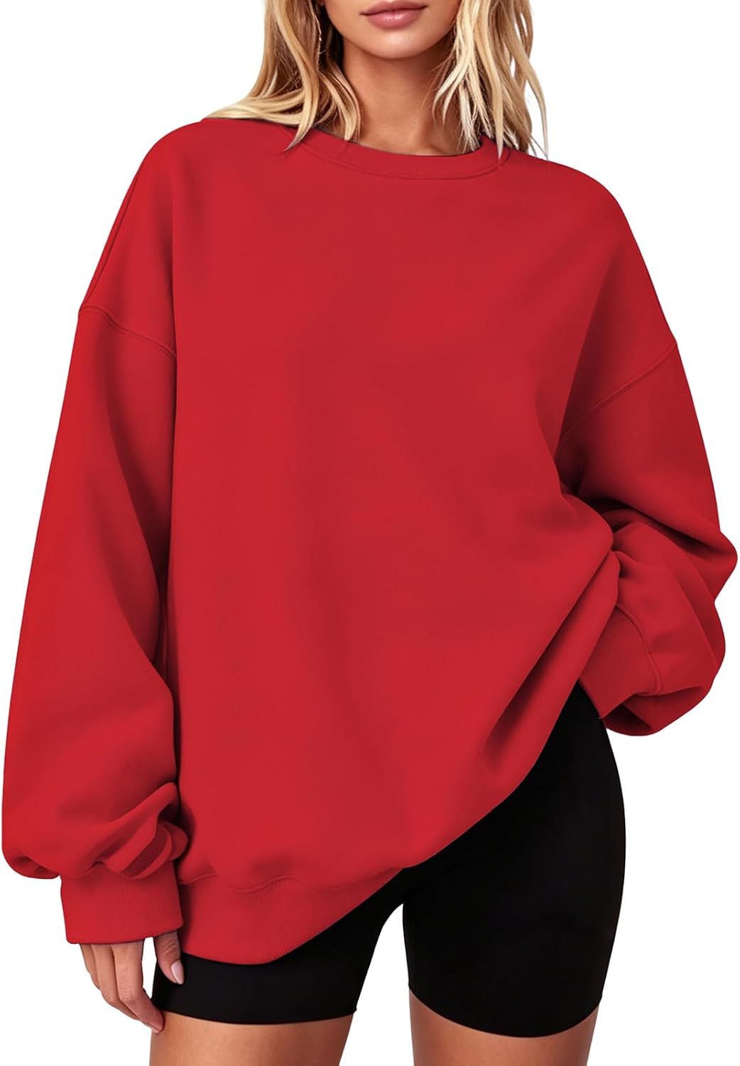 Womens Oversized Sweatshirt Crewneck Casual Pullover Tops 2026