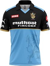 Royal Challengers Blue IPL Cricket Jersey, RCB Blue Streatchable Dryfit Sports Wear Fabric