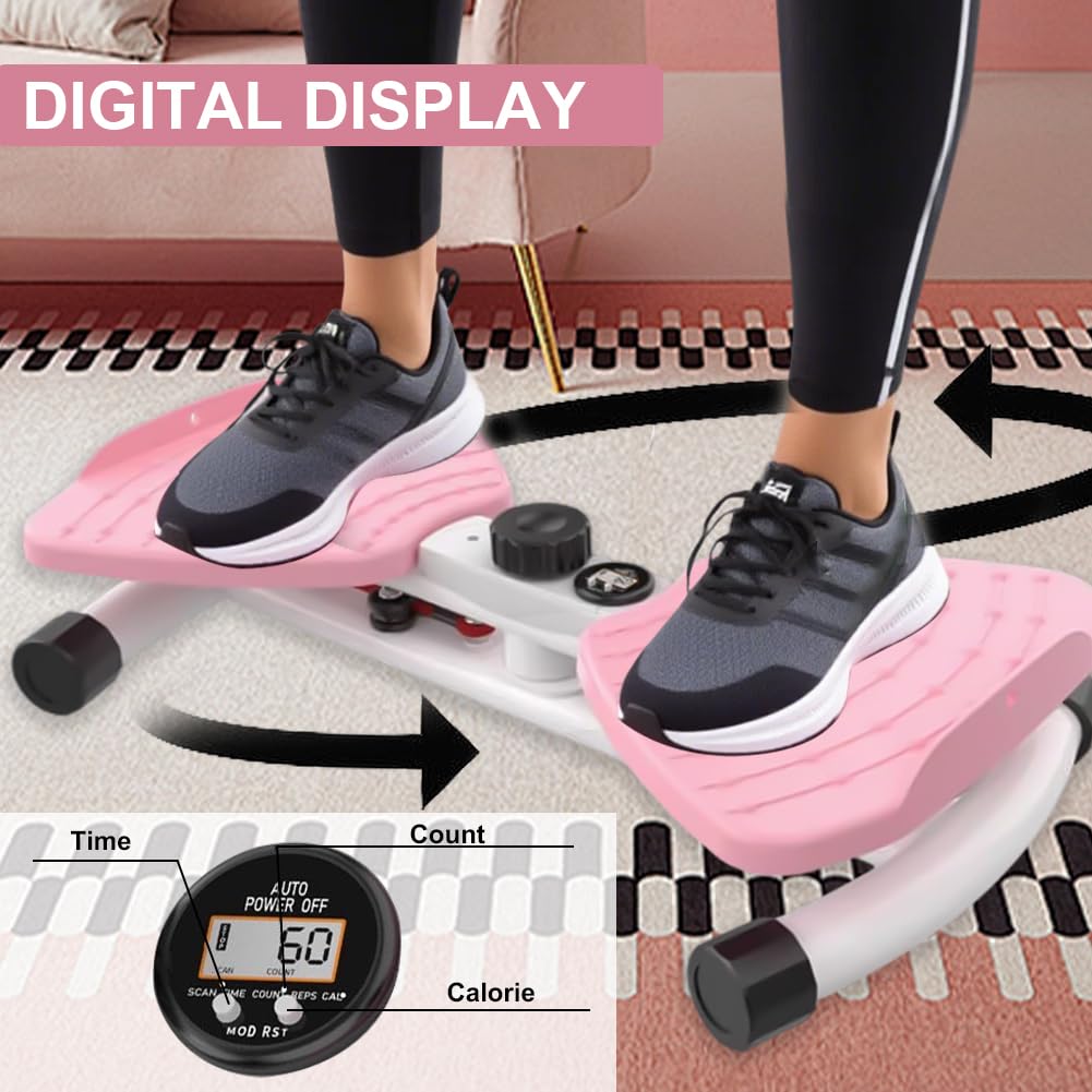 Waist Twister Machine à mesurer avec cordon de serrage – Charge maximale : 120 kg – Planche à disques Twist Waist Disc pour la maison, planche d'équilibre pour la taille, la perte de poids
