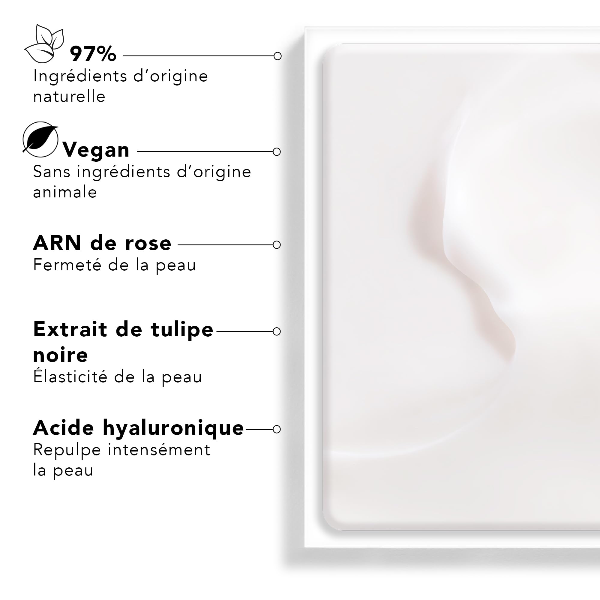Lierac - Lift Intégral - Gel-Crème de Jour Raffermissant - Acide Hyaluronique & Tulipe Noire - Soin Visage Anti-Rides, Hydratant & Raffermissant - Peaux Mixtes à Grasses
