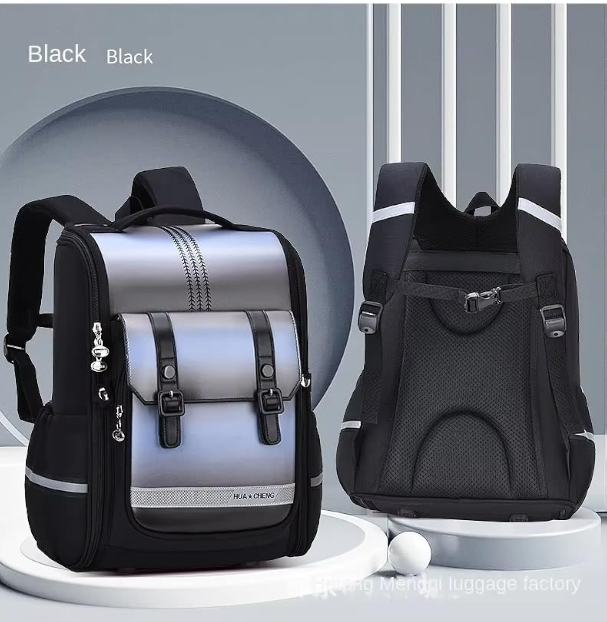 Colorful Gradient School Bag, 25L Capacity