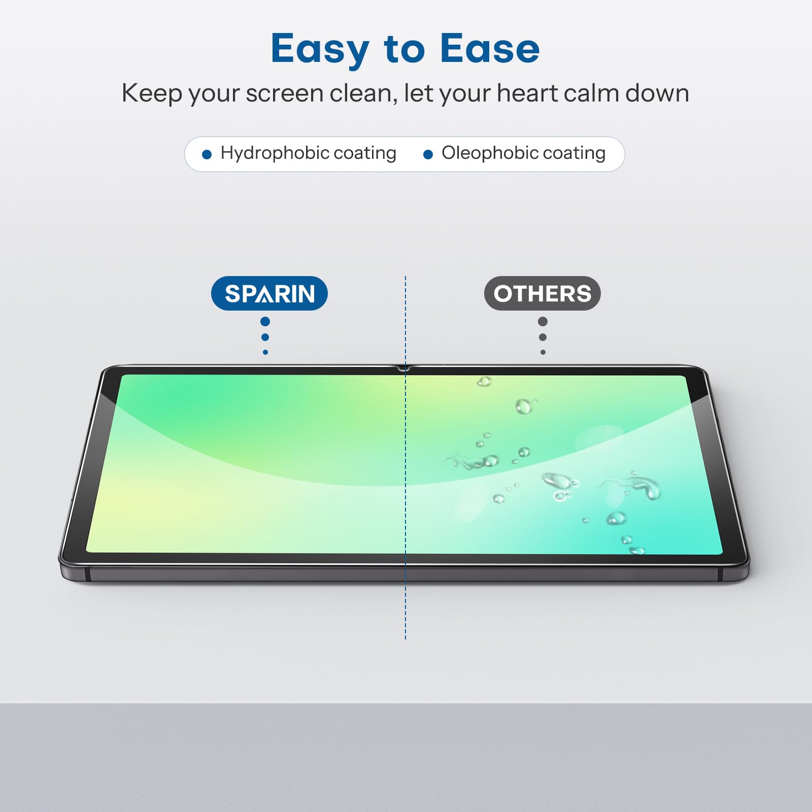 SPARIN 3 Pack Screen Protector for Samsung Galaxy Tab A11 Plus (A11+)/A9 Plus (A9+) 5G 11 Inch 2025/2023, Case Friendly Tempered Glass Tablet Film, Anti Scratch, (SM-X230/X235/X236B/X210/X216/X218)