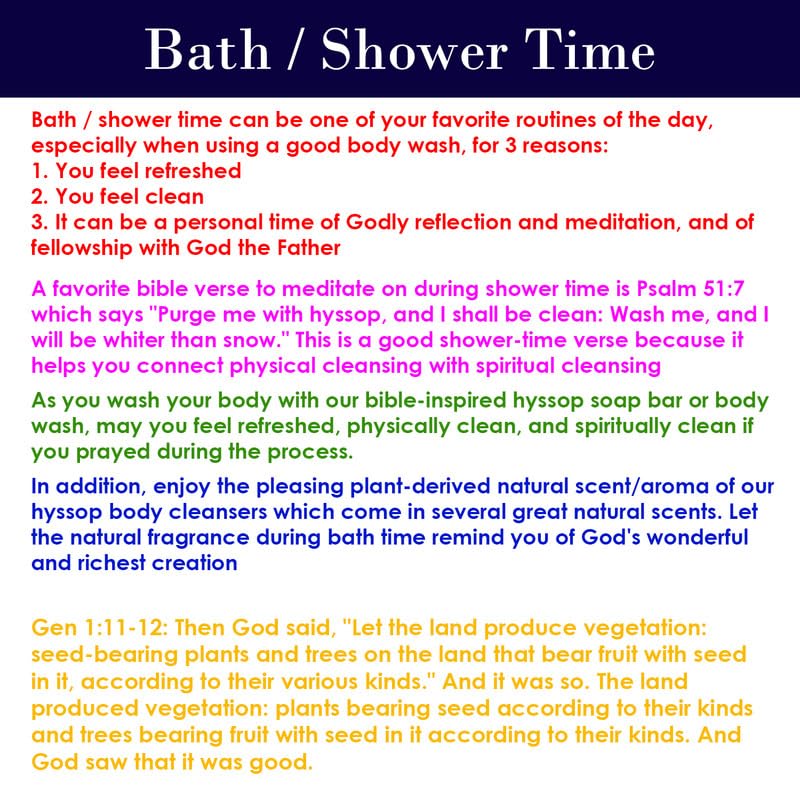 Miniatura 6 de Cleanse Me with Hyssop and I Shall Be Clean Hyssop Natural Jasmine Soap Bar -1 Barra de jabón