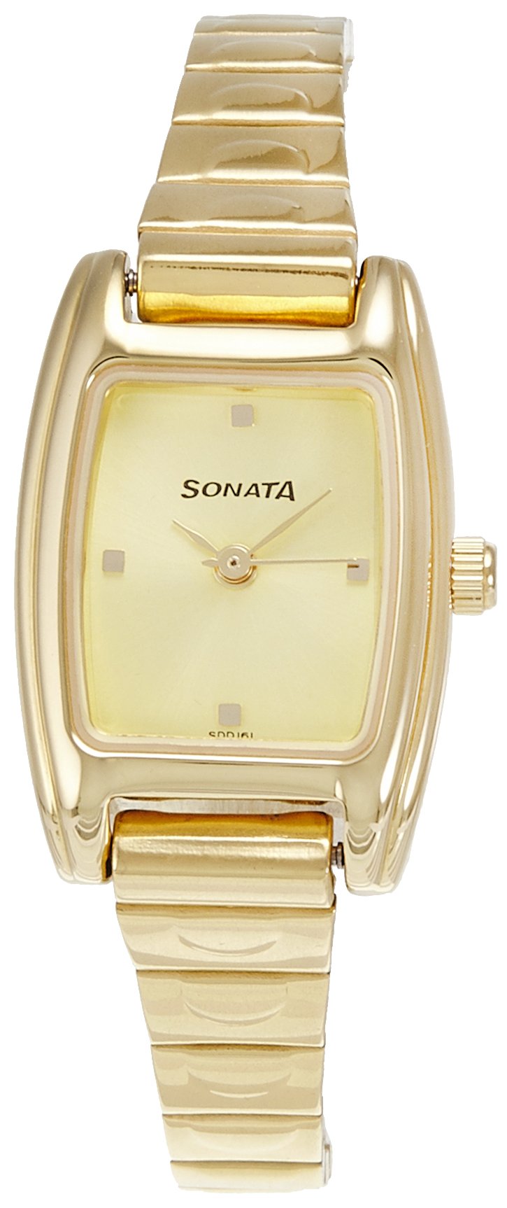 Sonata Quartz Analog Champagne Dial Stainless Steel Strap Watch for Women-NS8103YM01 (B00GSJ36H6) Amazon Price History, Amazon Price Tracker