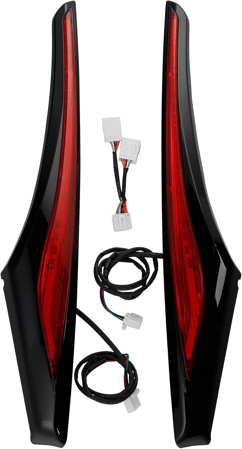 Green-L Motorcycle Saddlebag Accent Swoop LED Light Turn Signals Fit for Honda Goldwing GL1800 2012-2017 F6B 2013-2017 (w/Red Lens)