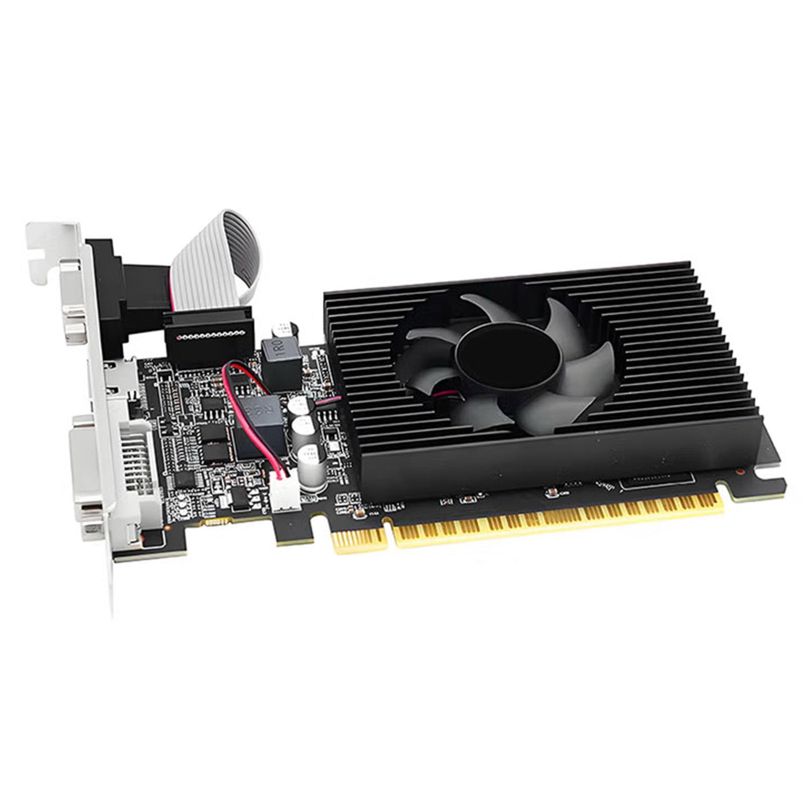 Generic Niskoprofilowa Karta Graficzna 4 GB DDR3 128-bitowa Karta Graficzna HD Interfejs Multimedialny dla Systemów 7, 8, 10 — Doskonała Pod Kątem Niskiego Zużycia Energii i Wysokiej Wydajności