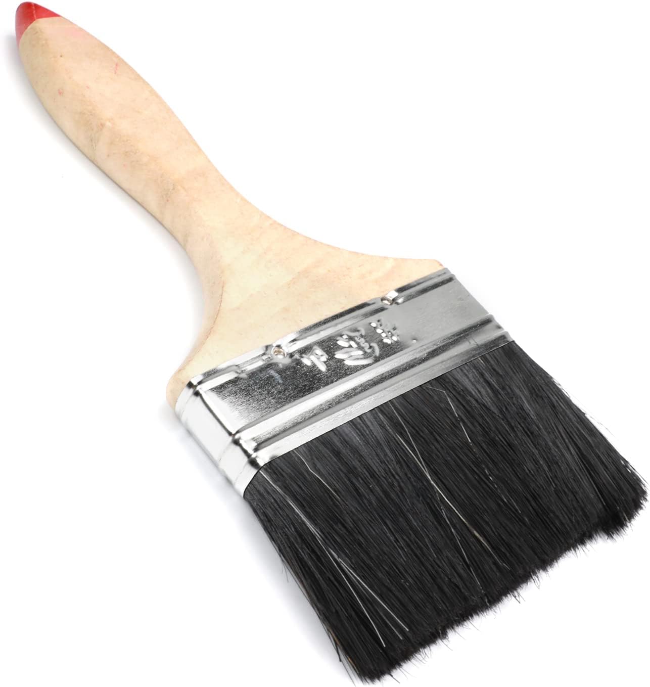 Auniwaig 4-Inch Width Paint Brush Bristles,Trim Paint Brushes with Reusable Treated Wood Handle for Walls DIY Painting Folk Art Home Decoration Wood Projects
