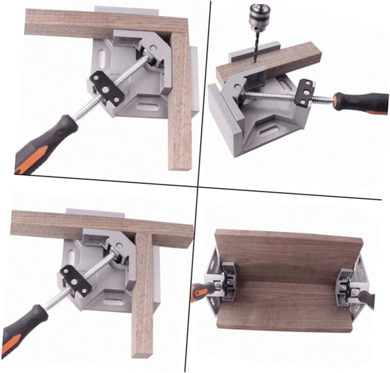 Angoily 1pc Multi-function Single Handle Corner Clamp 90 Degree Right Angle Clamp for Woodworking Work Clamp