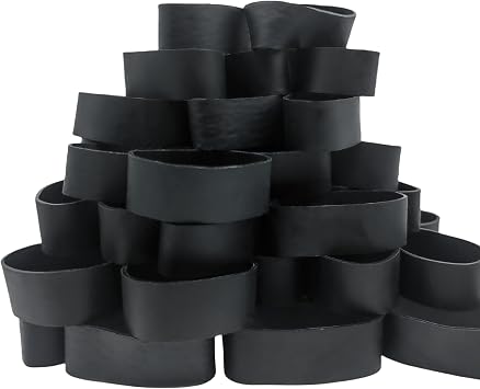 Thick Rubber Bands Heavy Duty - Black Wide Strong Elastic Industrial Tactical Rubber Bands with UV Heat Cold Resistant for Survival Camping #92