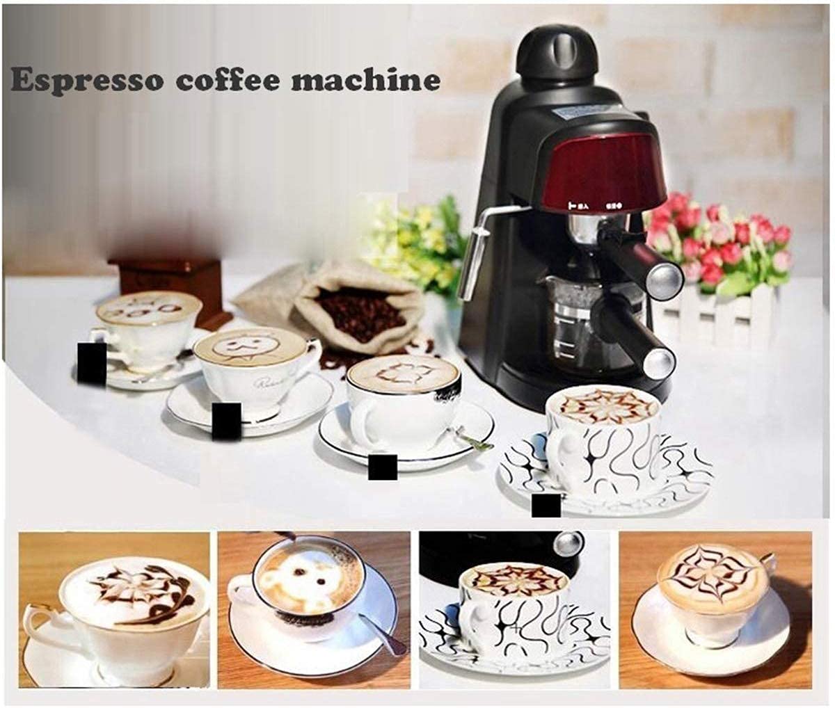 CUNTO Macchina da caffè con filtro, macchina per caffè espresso 5BAR, 2 minuti di cottura, schiuma di vapore e protezione contro la pressione, per preparare latte, moka e cappuccino