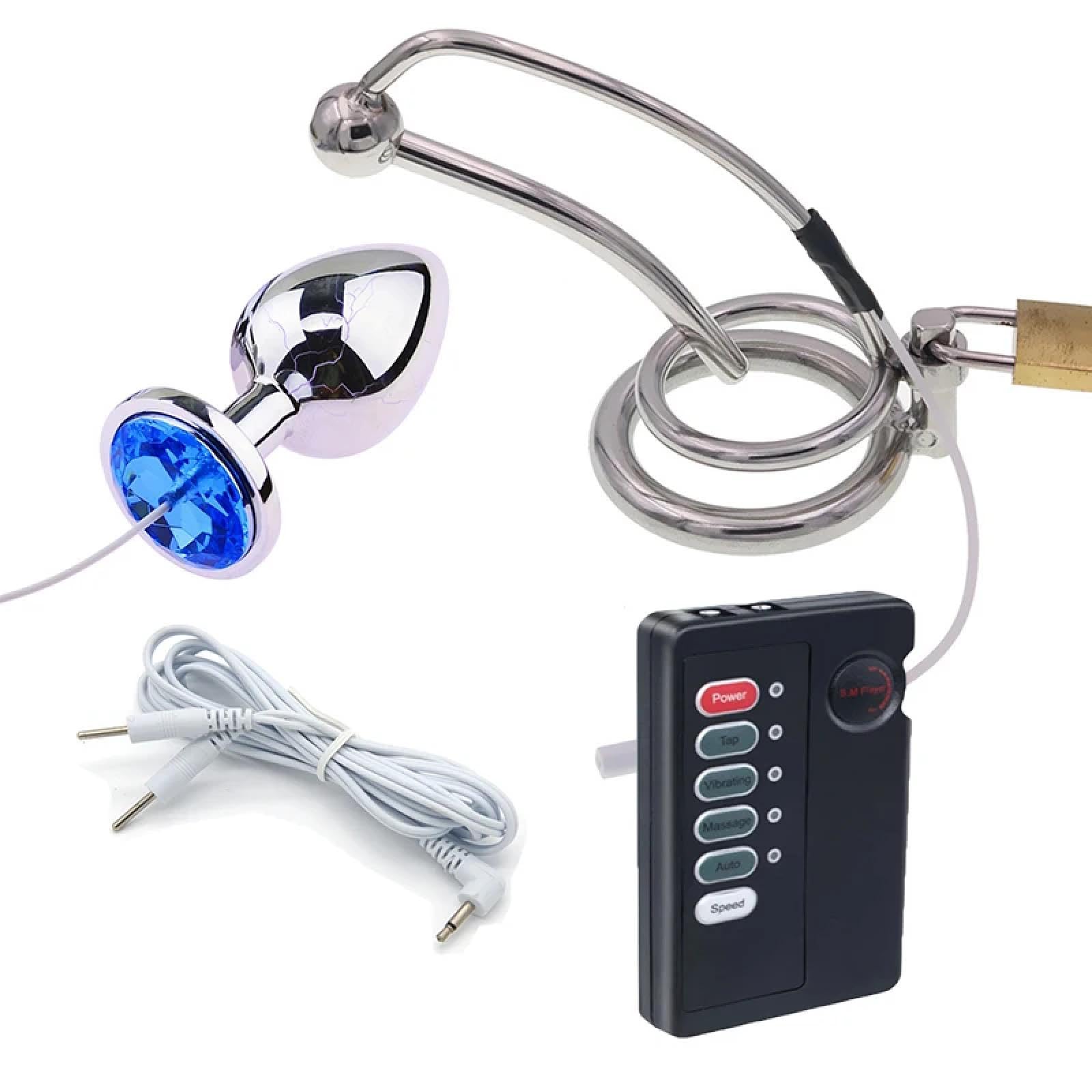 Amazon.com: Lock Ring Electro Shock Male Cock Cage Metal Penis Ring Masturbator Lock Electric Anal Plug Sex Toy for Men : Health & Household Amazon.com: Lock Ring Electro Shock Male Cock Cage Metal Penis Ring Masturbator Lock Electric Anal Plug Sex Toy for Men : Health & Household