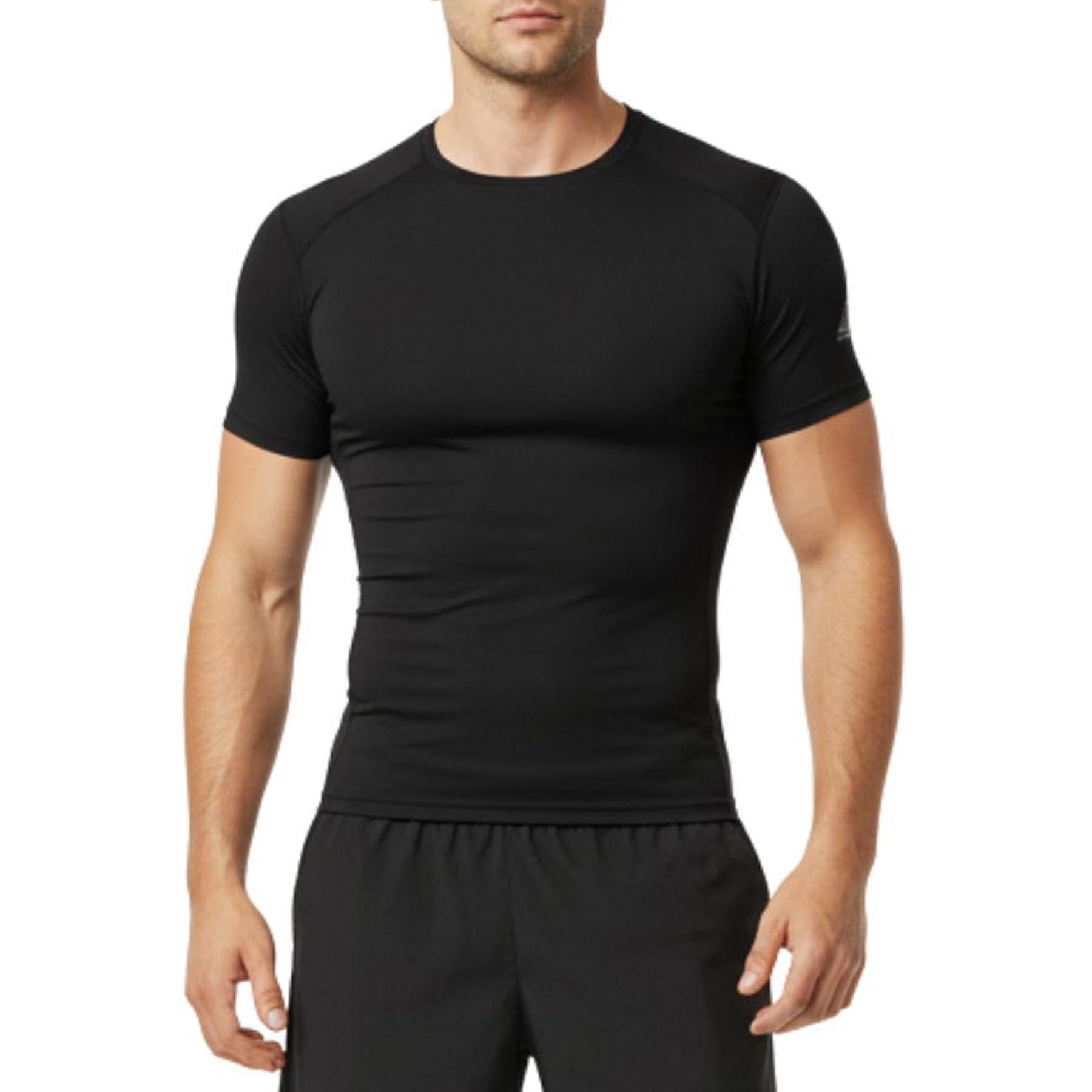 AMZSPORT Maglietta a Compressione da Uomo, a Maniche Corte, Funzionale, Cool Dry, per Allenamento e Corsa