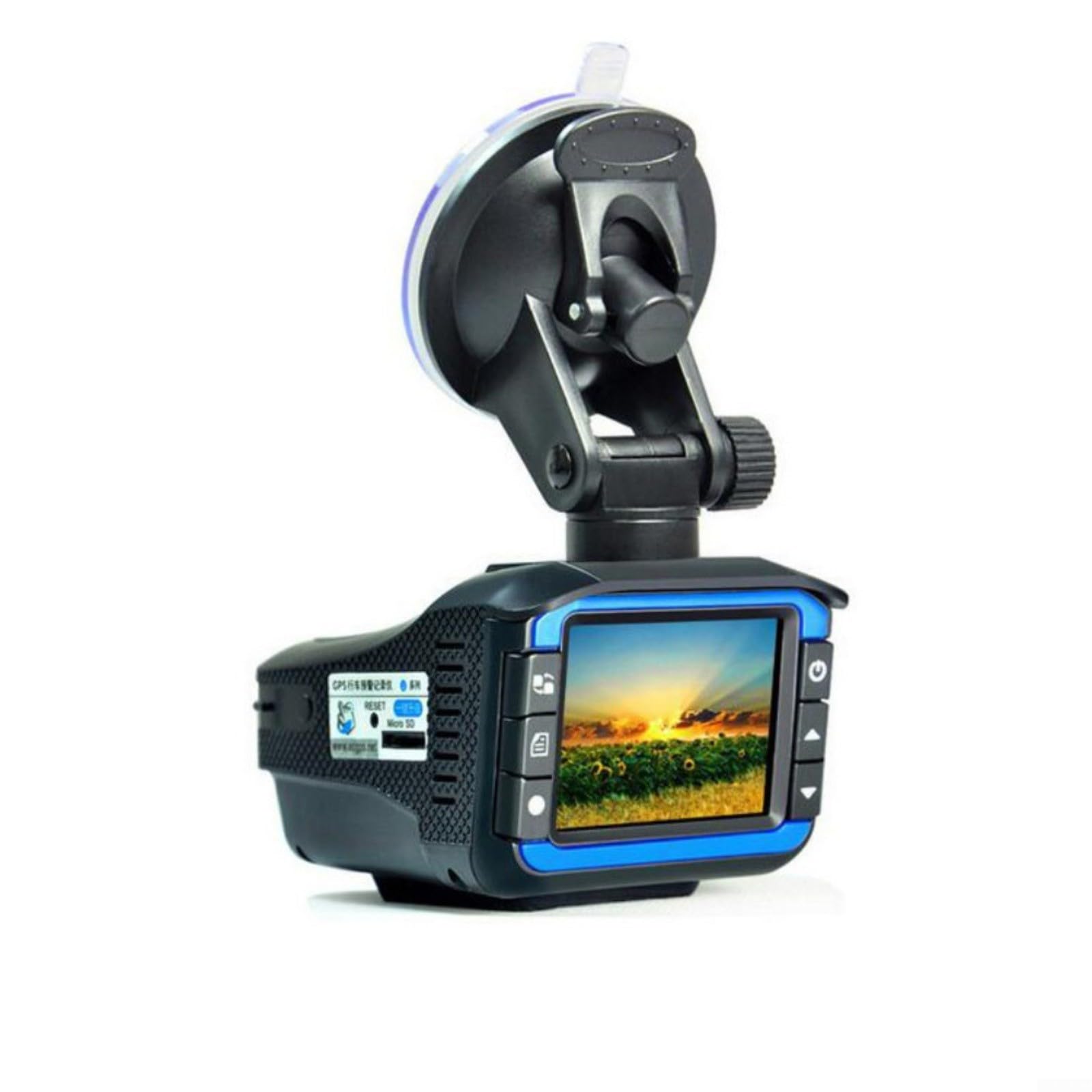 Dashcam 2 in 1 e rilevatore di velocità, telecamera compatta per auto in ABS con rilevamento della velocità, colore nero, per pendolari quotidiani