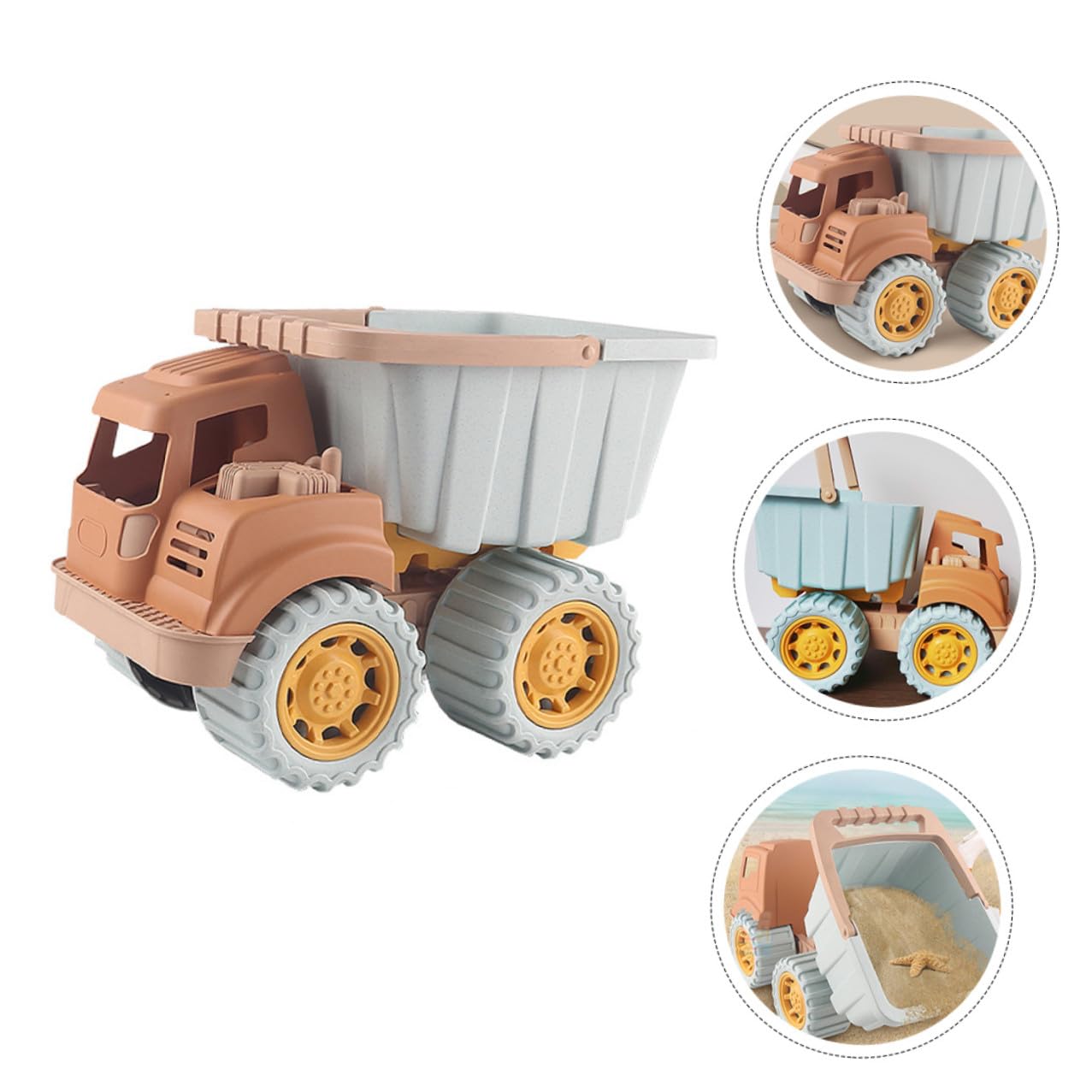 Camion de Sable Jouet en Plastique, Modèle Chantier pour Garçon et Filles