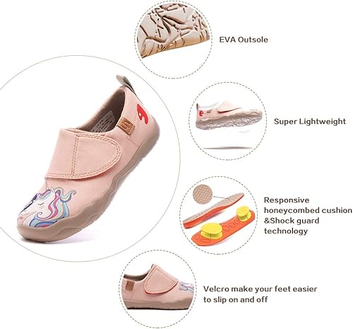 Miniatura 4 de UIN Mocasines casuales de lona para niños y niñas, zapatos de moda, divertidos zapatos de viaje pintados