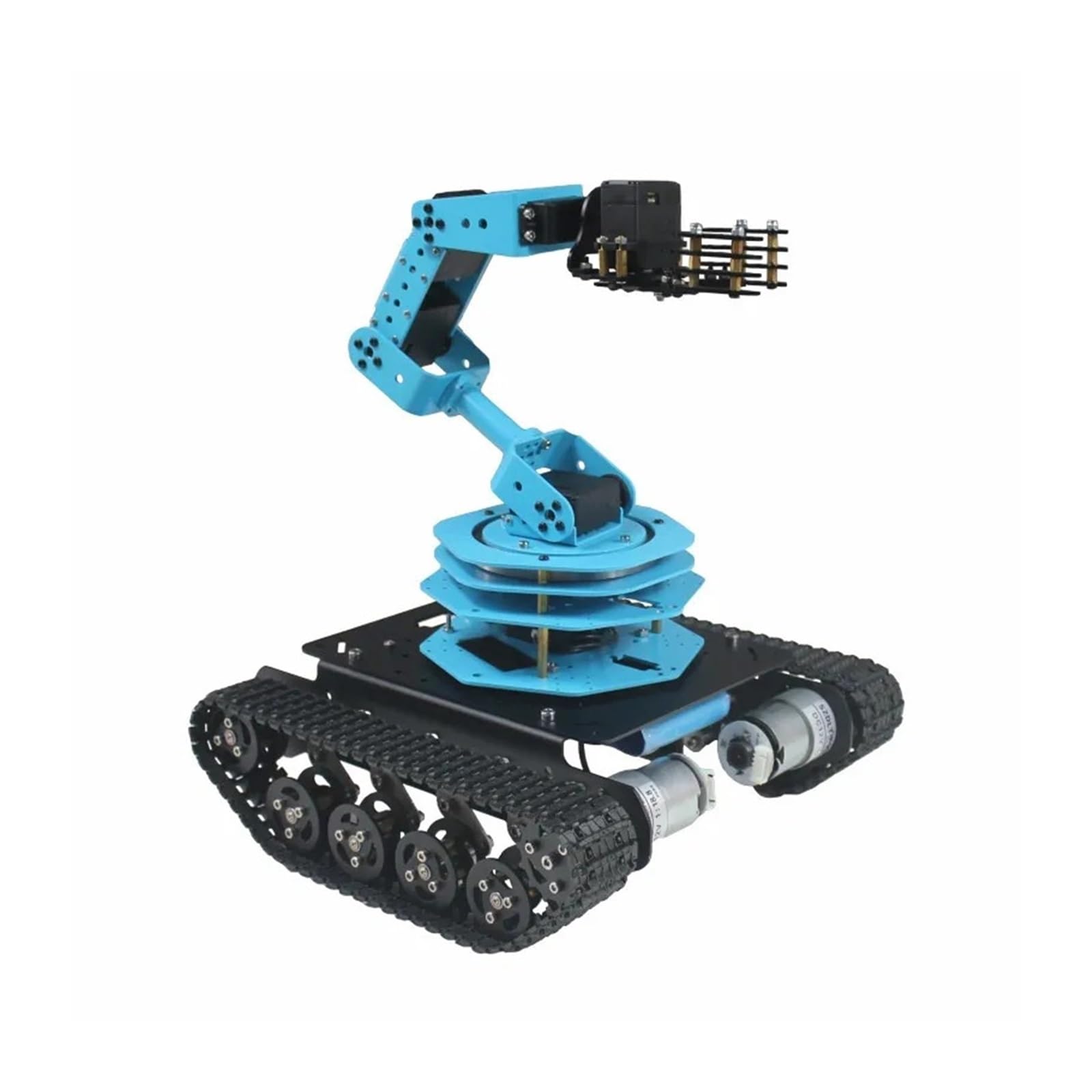 Brazo robótico con orugas RC de 6 Grados de Libertad, chasis de Tanque Educativo for automóvil Tanque Inteligente TS100 ensamblado