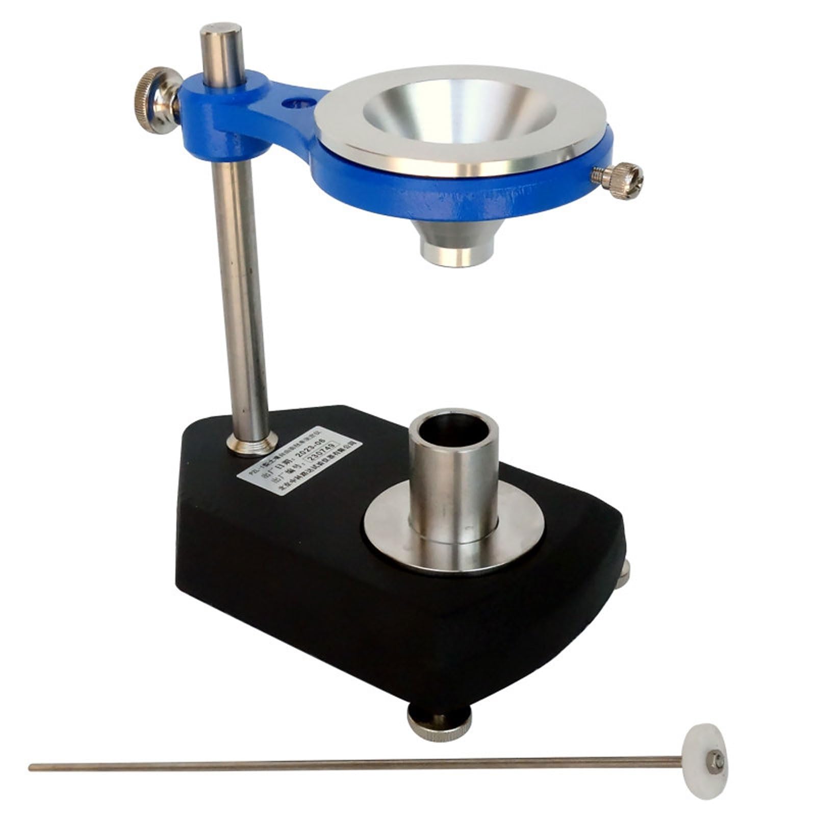 Probador de tasa de hinchazón del suelo: kit de prueba de índice de hinchazón sin tierra para medición del suelo, incluye embudo, taza de acero inoxidable de 10 ml y varilla de agitación