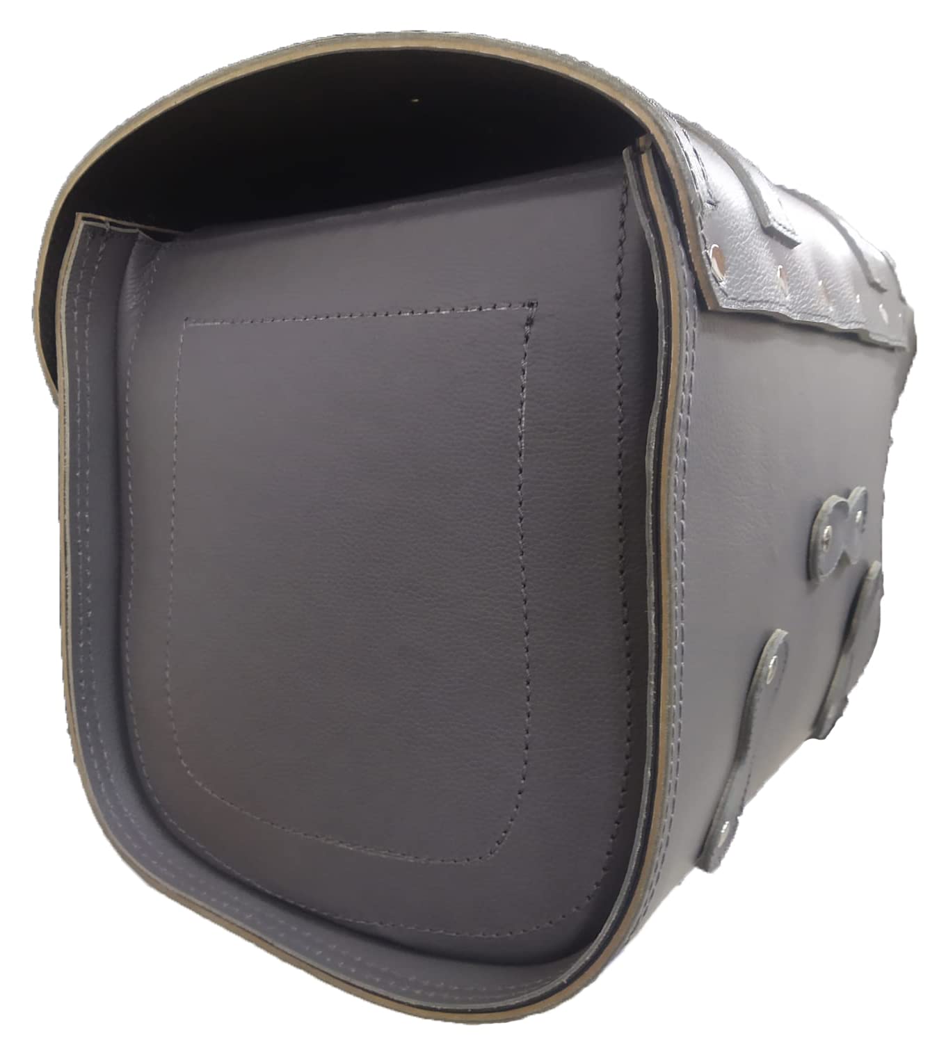 7287 - BORSA VALIGIA PELLE MARRONE 10 LT PER PORTAPACCHI VESPA